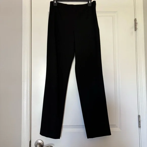 Talbots Black Easy Travel Straight Leg Pants - Picture 2 of 8